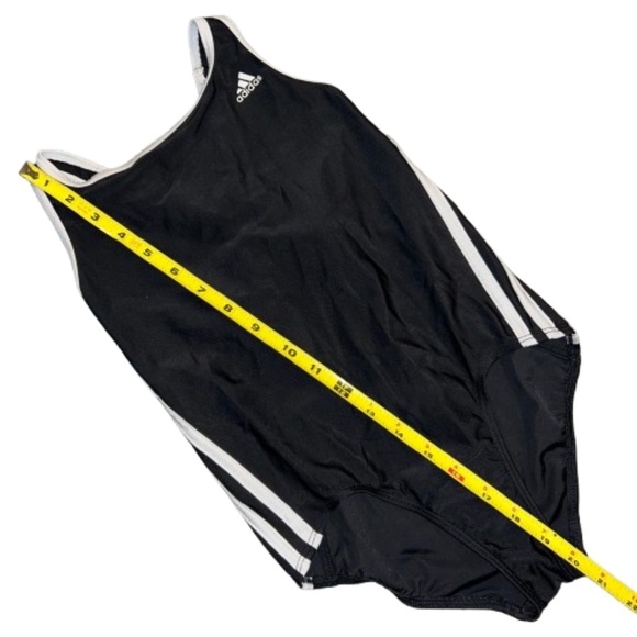 ADIDAS one piece swim suit kids black and white Infinitex - Picture 7 of 14